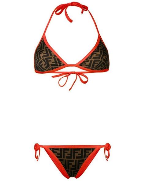 cheap fendi swimsuit|fendi bikini orange.